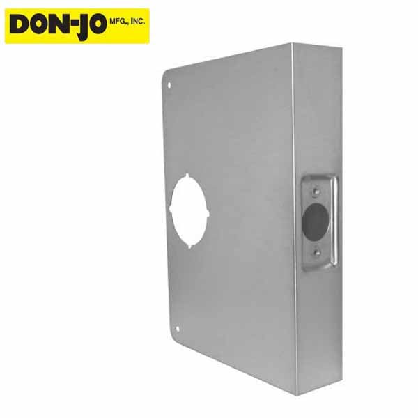 Don-Jo - Extended Wrap Plate #55 - 5" - 1-3/4" Doors - Silver - (55-S-CW) - UHS Hardware