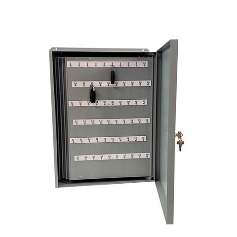 Lund - 556-RE - Automotive Key Cabinet - Optional Capacity - 18 Gauge Steel - Grey Powder Coat Finish