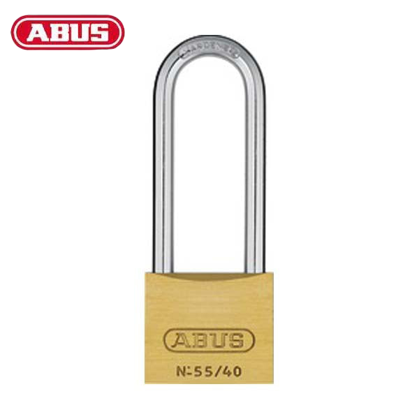 Abus - 55156 - Padlock Brass 55/40 - Optional Keying - Optional Shackle Length - UHS Hardware
