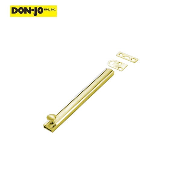 Don-Jo - SB 4 - Slide Bolt - 4" Length - 5/8" Width - Optional Finish - UHS Hardware