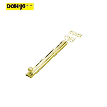 Don-Jo - SB 4 - Slide Bolt - 4" Length - 5/8" Width - Optional Finish - UHS Hardware