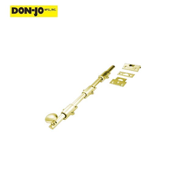 Don-Jo - 1634 - Dutch Door Bolt - 12" Length - 1-5/8" Width - Optional Finish - UHS Hardware