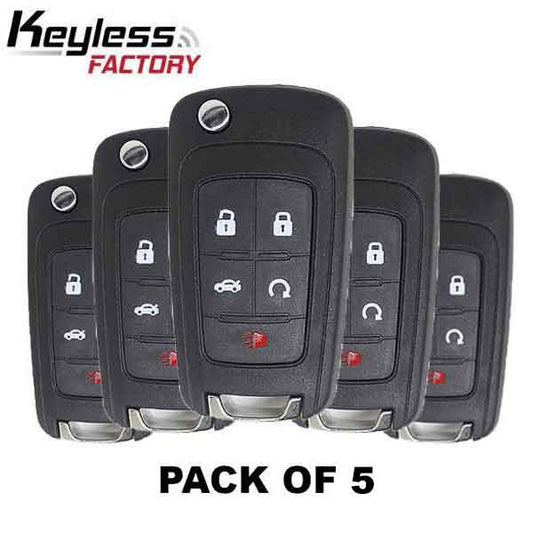 2010-2019 GM / 5-Button Flip Key / OHT01060512 (Bundle Of 5) - UHS Hardware