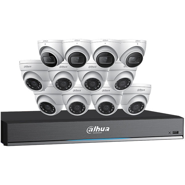 Dahua / HDCVI DVR Kit / 16 Channels /  8 x 5MP, and 4 x 4K Mini Eyeball / 4K / DH-C7168E124 - UHS Hardware