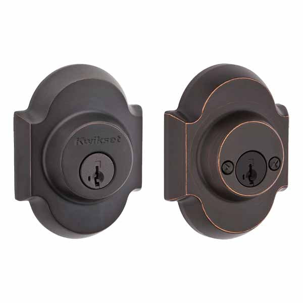 Kwikset - Austin Series Double-Cylinder Deadbolt Featuring SmartKey Technology - 11P - Venetian Bronze Finish - UHS Hardware