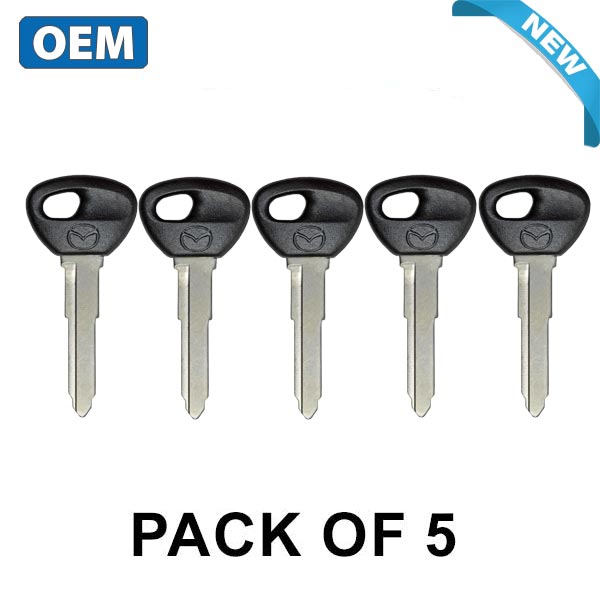 5 x 2000-2005 Mazda Transponder Keys  / PN: BJYV-76-2GX / BJYD-76-2GX (8C Chip) (OEM) (Pack of 5) - UHS Hardware