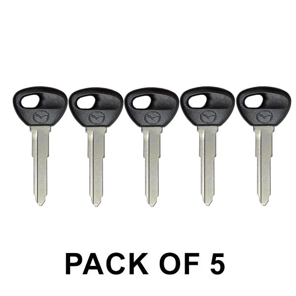 5 x 2000-2005 Mazda Transponder Keys  / PN: BJYV-76-2GX / BJYD-76-2GX (8C Chip) (OEM) (Pack of 5) - UHS Hardware