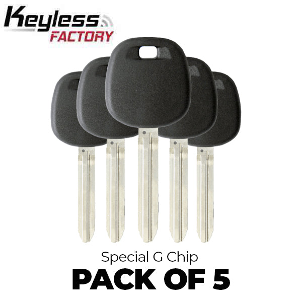 5 x 2013-2018 Toyota Scion Subaru - TOY49 Transponder Key - (Special G Chip) (Bundle of 5) - UHS Hardware