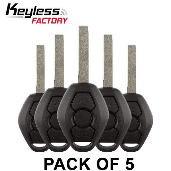 2000-2008 BMW / 3-Button Remote Head Key / LX8FZV / (Chip 46 CAS2) (315 Mhz) (Bundle of 5) - UHS Hardware