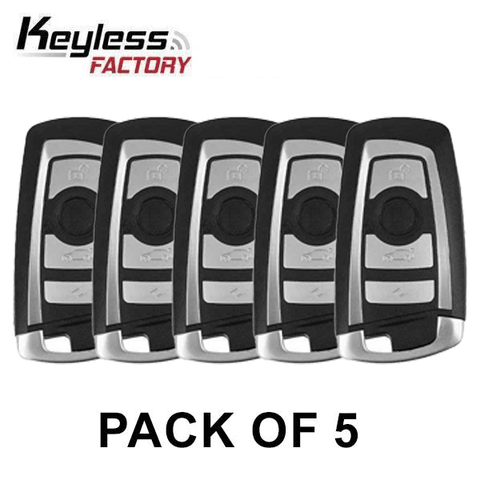 5 x 2009-2016 BMW 3 / 5 / 7 Series / 4-Button Smart Key / YGOHUF5662 / FEM / 433 MHz (AFTERMARKET) (Pack of 5) - UHS Hardware