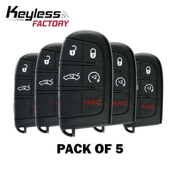 2011-2018 Dodge Chrysler / 5-Button Smart Key / PN: 5026676AC / M3N-40821302 (RSK-CHY-1302-5) (Pack of 5) - UHS Hardware