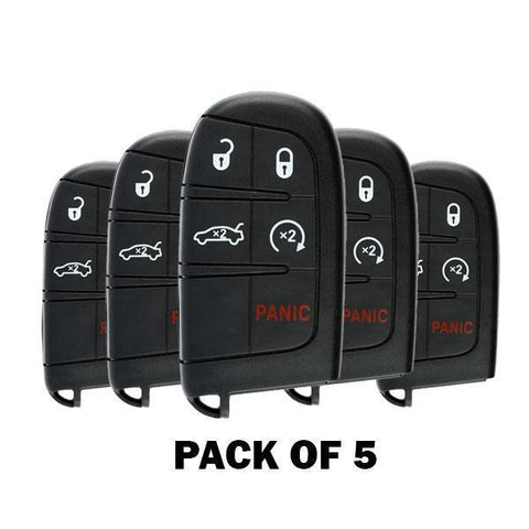 2011-2018 Dodge Chrysler / 5-Button Smart Key / PN: 5026676AC / M3N-40821302 (RSK-CHY-1302-5) (Pack of 5) - UHS Hardware