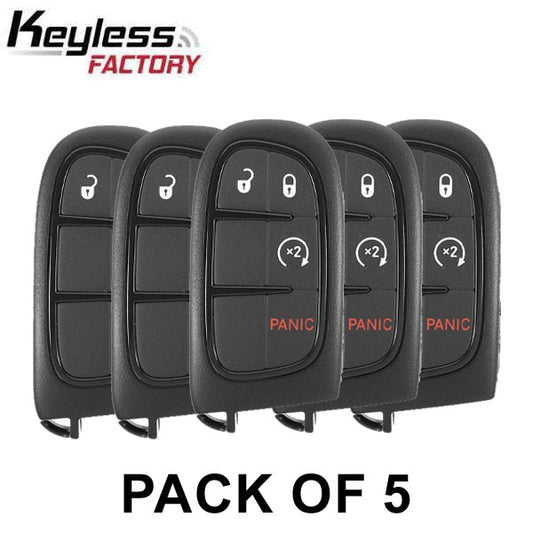 5 x 2013-2018 Dodge Ram / 4-Button Smart Key / PN: 56046956AA/ GQ4-54T (AFTERMARKET) (Pack of 5) - UHS Hardware