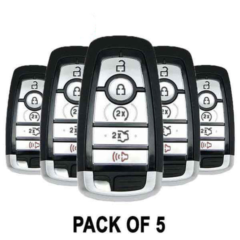 2017-2021 Ford / 5-Button Smart Key / PN: 5929500 / M3N-A2C93142600 (BUNDLE OF 5) - UHS Hardware