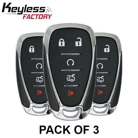 2016-2020 Chevrolet / 5-Button Smart Key / HYQ4EA (3xRSK-GM-4EA-5) (Pack of 3) - UHS Hardware