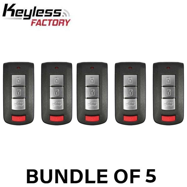 2008-2020 Mitsubishi Lancer / Outlander / 4-Button Smart Key / PN: 8637B885 / OUC644M-KEY-N (AFTERMARKET) (BUNDLE OF 5) - UHS Hardware