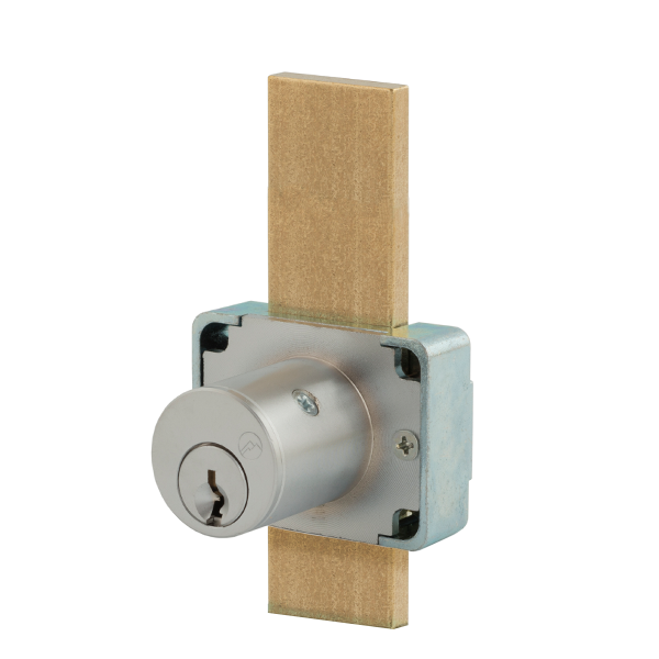 Olympus - 200DW - Drawer Deadbolt Lock - D4291 4-pin - Optional Cylinder Length - Long Bolt - Satin Chrome - Optional Keying - Grade 1 - UHS Hardware