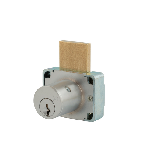 Olympus - 200DW - Drawer Deadbolt Lock - D4291 4-pin - Optional Cylinder Length - Standard Length Bolt - Satin Chrome - Optional Keying - Grade 1 - UHS Hardware