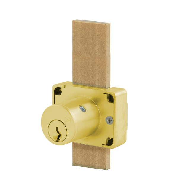 Olympus - 200B - Weather Resistant Drawer Deadbolt Lock - D4291 4-pin - Optional Cylinder Length - Long Bolt - Satin Brass - Optional Keying - Grade 1 - UHS Hardware