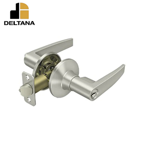 Deltana - Morant Lever Entry - 2-3/8" Backset - 1-3/8" - 2" Door Thickness - Universal Handing - Optional Finish
