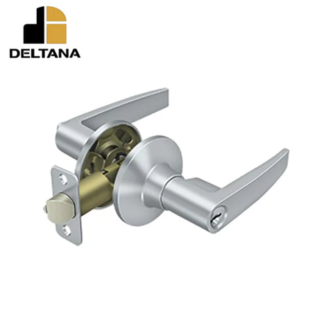 Deltana - Morant Lever Entry - 2-3/8" Backset - 1-3/8" - 2" Door Thickness - Universal Handing - Optional Finish
