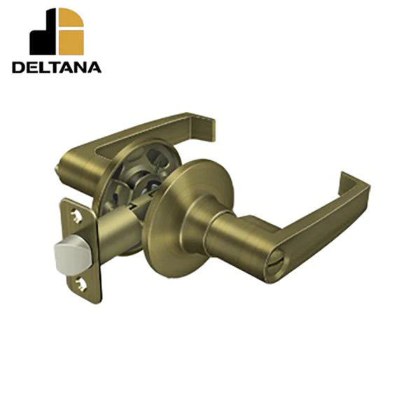 Deltana - Linstead Lever Privacy - 2-3/8" Backset - 1-3/8" - 2" Door Thickness - Universal Handing