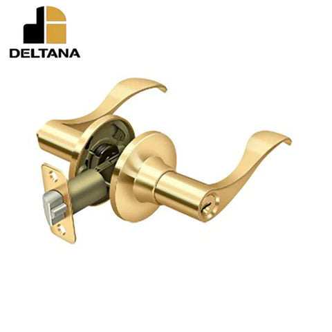 Deltana - Savanna Lever Entry - 2-3/8" Backset - 1-3/8" - 2" Door Thickness - Right Handed - Optional Finish