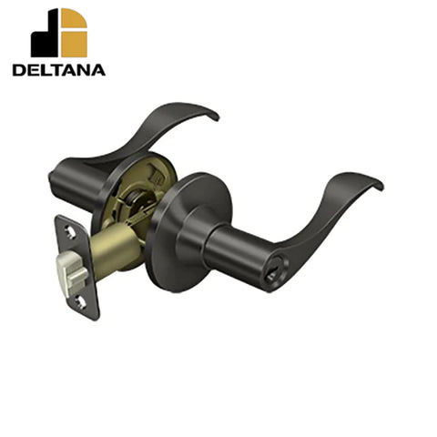 Deltana - Savanna Lever Entry - 2-3/8" Backset - 1-3/8" - 2" Door Thickness - Right Handed - Optional Finish
