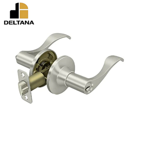 Deltana - Savanna Lever Entry - 2-3/8" Backset - 1-3/8" - 2" Door Thickness - Right Handed - Optional Finish