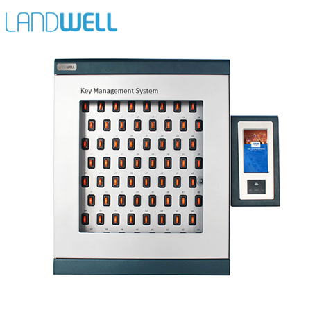 Landwell - I Keybox 64 - Intelligent Key Management System - Android OS - Single Cabinet - Key Safe - RFID  - 64 Key slots - UHS Hardware