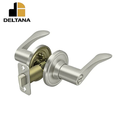 Deltana - Trelawny Lever Privacy - 2-3/8" Backset - 1-3/8" - 2" Door Thickness - Right Handed - Optional Finish