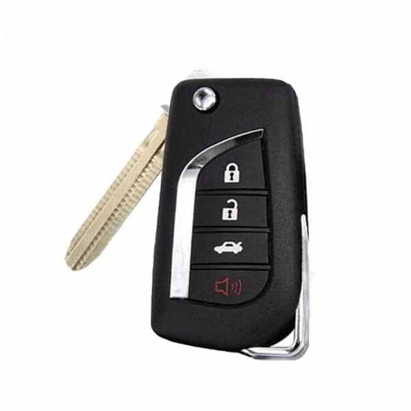 Toyota 2004-2010 / 4-Button Flip Key NEW STYLE / GQ43VT20T (67 Chip) / (RFK-TOY-20T-4) - UHS Hardware