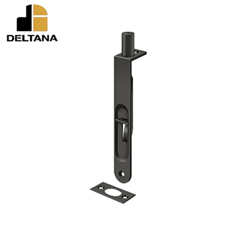 Deltana - 6" Flush Bolt - Heavy Duty Round - Optional Finish
