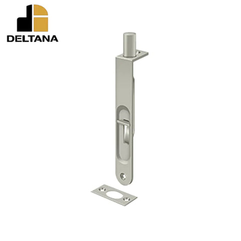 Deltana - 6" Flush Bolt - Heavy Duty Round - Optional Finish