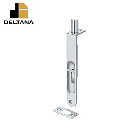 Deltana - 6" Flush Bolt - Heavy Duty Round - Optional Finish