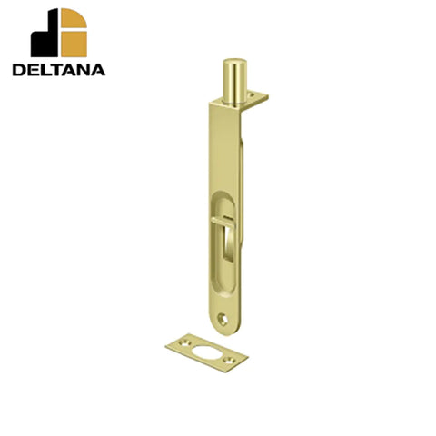 Deltana - 6" Flush Bolt - Heavy Duty Round - Optional Finish