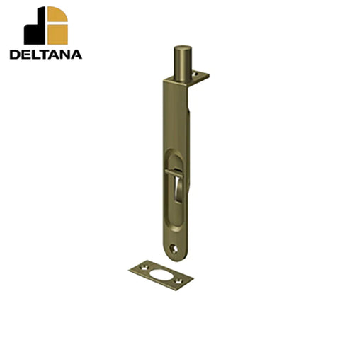 Deltana - 6" Flush Bolt - Heavy Duty Round - Optional Finish