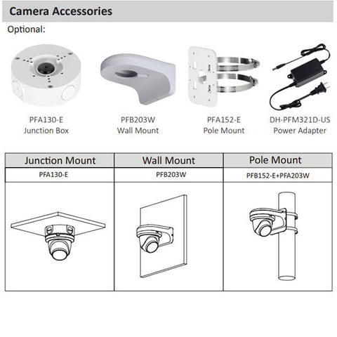 Dahua / IP Camera Kit / 6 4MP Mini Eyeball / 2.8 mm Fixed Len / 8-Channel / 4k NVR / 2TB HDD / IP67 / Starlight / DH-N484E62S - UHS Hardware