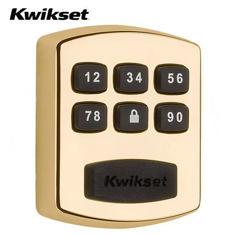 Kwikset - 905 - Keywayless Electronic Deadbolt - 03 - Polished Brass - Grade 3 - UHS Hardware