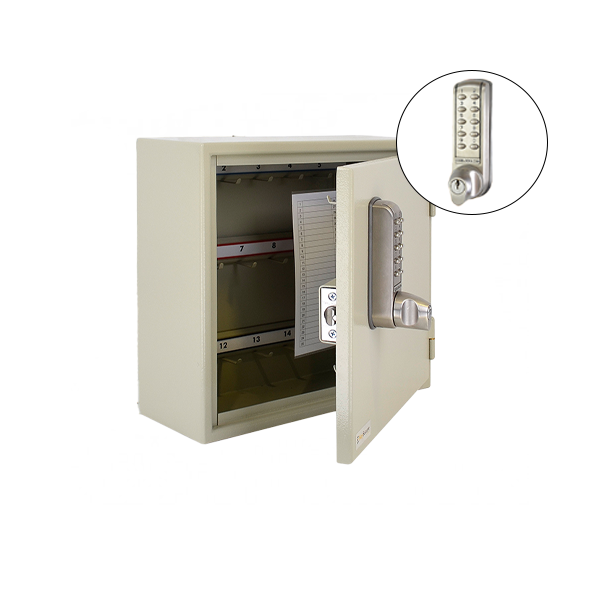 CodeLocks - Key Secure Extra Security Padlock Cabinet w/ CL2255 - Medium Duty - Electronic Lock - Tubular Mortise Latch - Key Override - Optional Lock Prep - Optional Storage - UHS Hardware