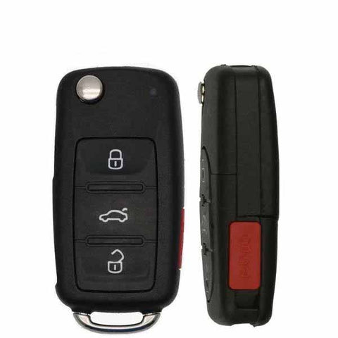 2011-2016 Volkswagen / 4-Button Remote Flip Key / 5K0837202AE / NBG010180T (RFK-VW-NGB) - UHS Hardware