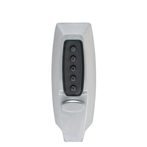 Simplex - 7102 - Mechanical Pushbutton Deadbolt Keyless Lock - 2 3/4" Backset - Satin Chrome - UHS Hardware