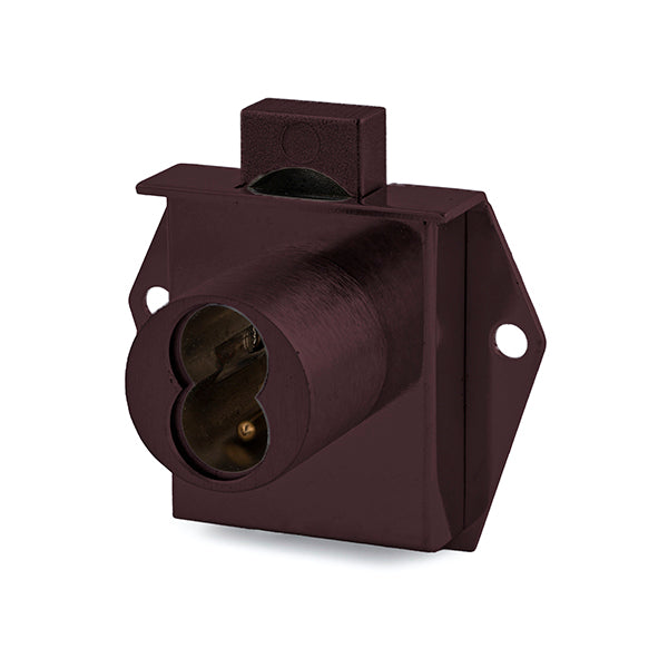 Olympus - 725M - IC Core Mortise Deadbolt Drawer Lock - BEST SFIC - 1-1/16" to Cylinder Length - Standard Length Bolt - Oil Rubbed Bronze - Optional Handing - Optional Key Retaining - Grade 1 - UHS Hardware