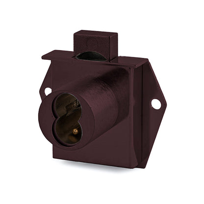 Olympus - 725M - IC Core Mortise Deadbolt Drawer Lock - BEST SFIC - 1-1/16" to Cylinder Length - Standard Length Bolt - Oil Rubbed Bronze - Optional Handing - Optional Key Retaining - Grade 1 - UHS Hardware