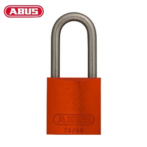 Abus - 08400 - Padlock Aluminum 72/40Hb40 - 1-1/2" Shackle - Optional Keying - Optional Finish - Optional Number Of Locks - UHS Hardware