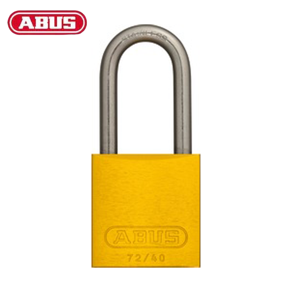 Abus - 08400 - Padlock Aluminum 72/40Hb40 - 1-1/2" Shackle - Optional Keying - Optional Finish - Optional Number Of Locks - UHS Hardware