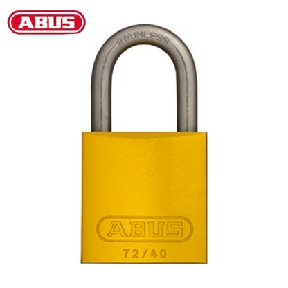 Abus - 08302 - Padlock Aluminum 72/40 - 1" Shackle - Optional Keying - Optional Finish - Optional Number Of Locks - UHS Hardware