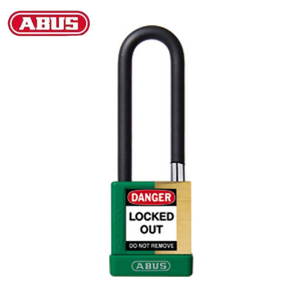 Abus - 20077 - Plastic-Covered Aluminum Core Padlock 74M/40 - 3" Shackle - Optional Keying - Optional Finish - Optional Number Of Locks - UHS Hardware