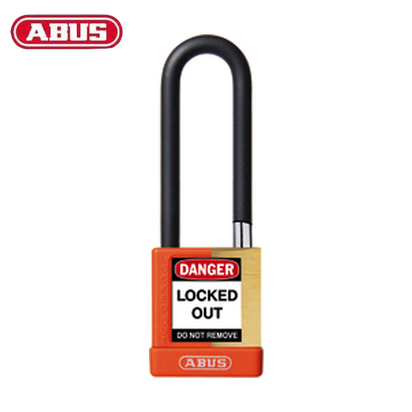 Abus - 20077 - Plastic-Covered Aluminum Core Padlock 74M/40 - 3" Shackle - Optional Keying - Optional Finish - Optional Number Of Locks - UHS Hardware