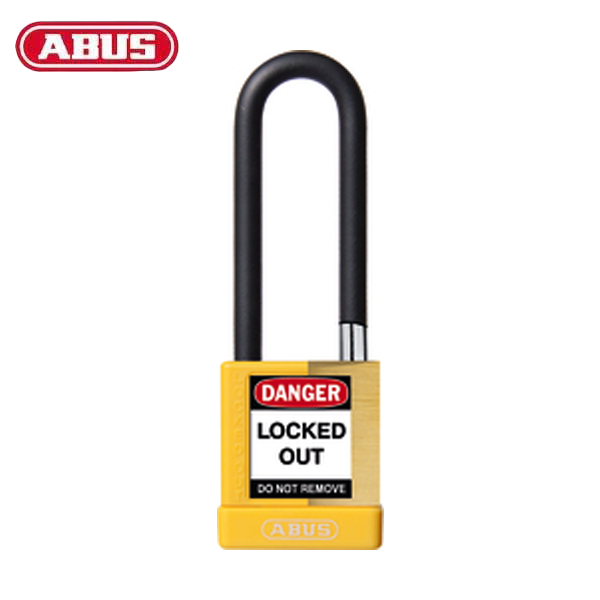 Abus - 20077 - Plastic-Covered Aluminum Core Padlock 74M/40 - 3" Shackle - Optional Keying - Optional Finish - Optional Number Of Locks - UHS Hardware
